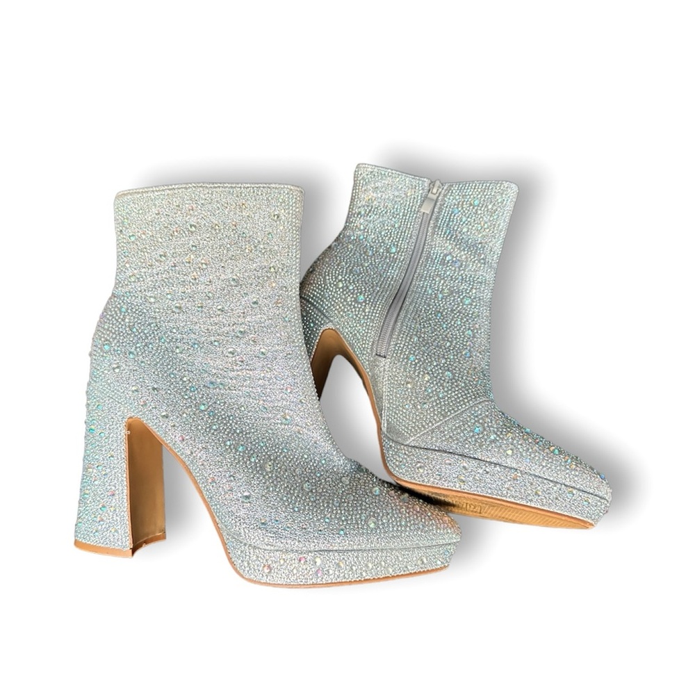 Rhinestone Ankle Boots